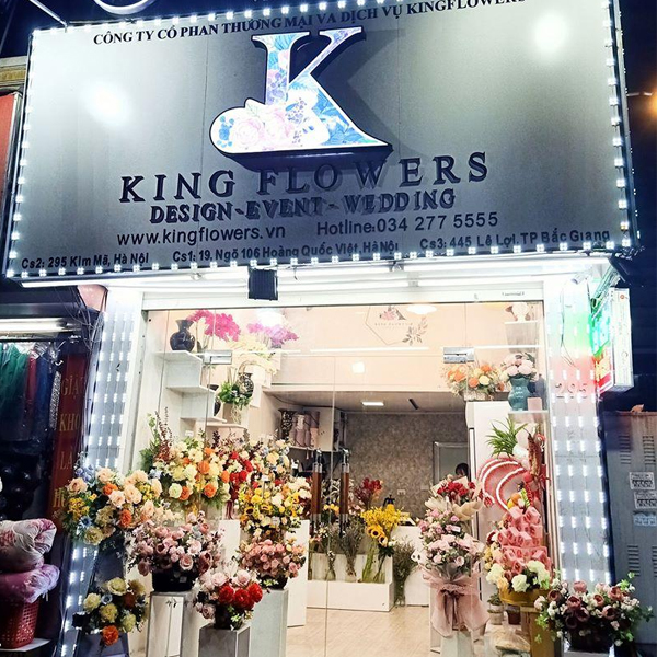 công ty Kingflowers chuyên hoa tươi và trái cây nhập khẩu